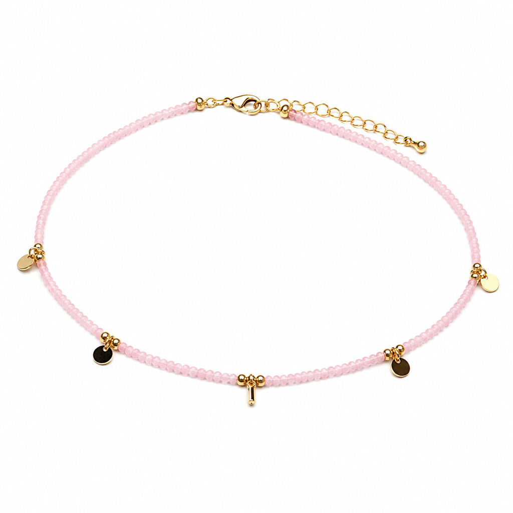 Pink Gold Circle Accent