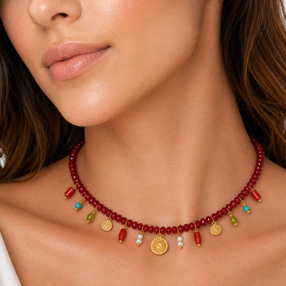 Red Colorful Charms