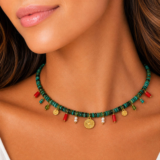 Gray Turquoise Charms