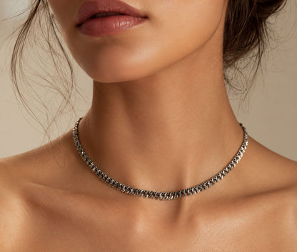 Silver Drops Necklace