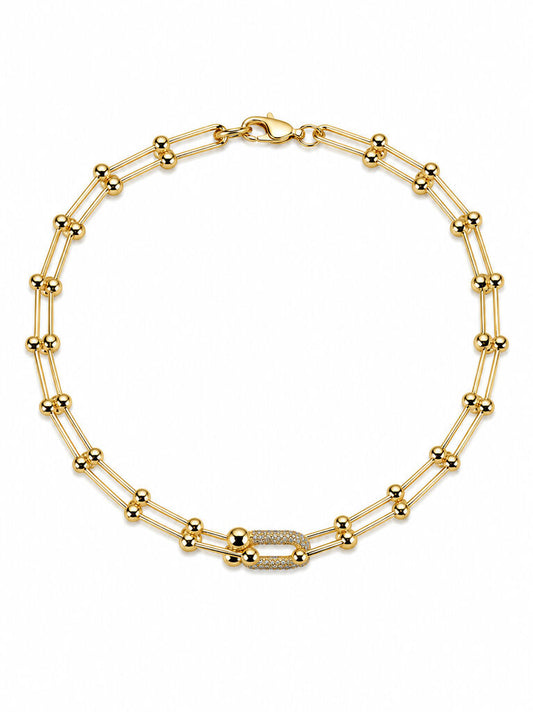 Diamond Middle Gold Chain