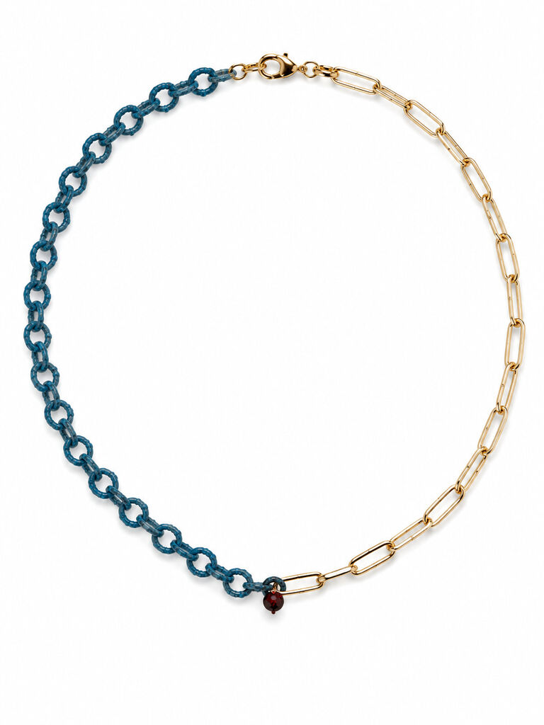Gold Turquoise Red Charm