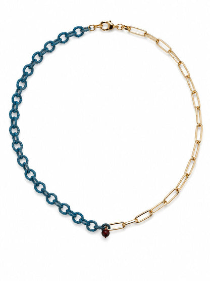 Gold Turquoise Red Charm