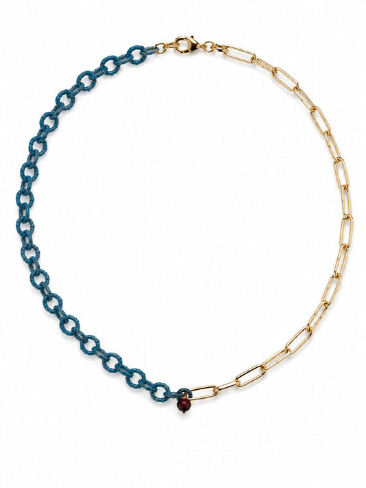 Gold Turquoise Red Charm