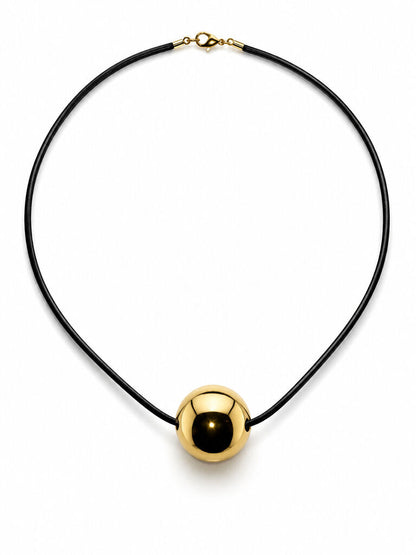 Black Cord Golden Ball