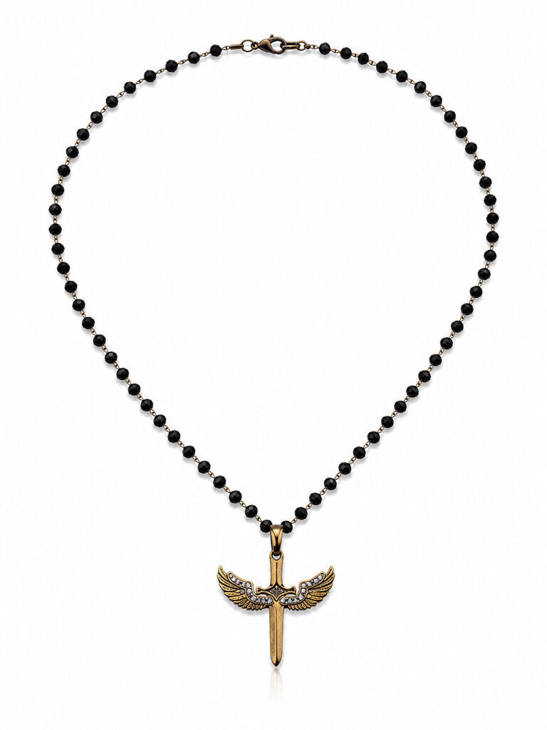 Black Beads Sword Wings