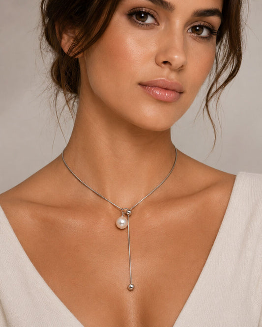 Silver Ball Hanging Chain
