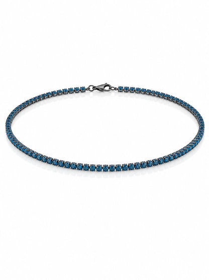 White Gold Turquoise Tennis