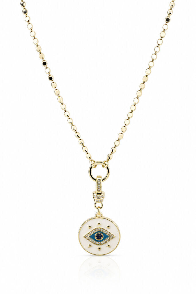 Gold Evil Eye Diamond Chain