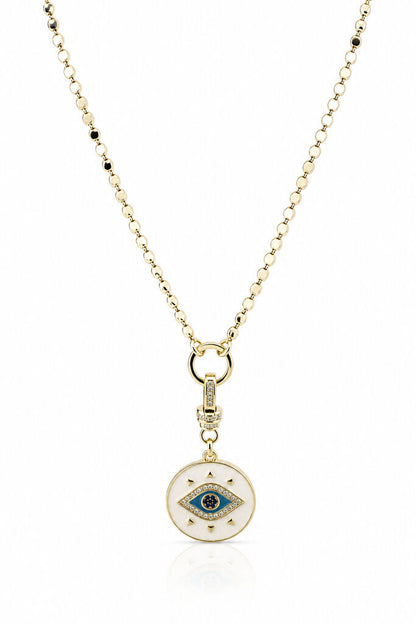 Gold Evil Eye Diamond Chain