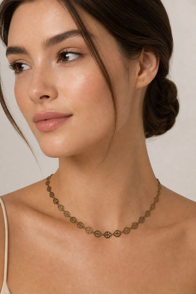 Rose Gold Hearts Chain