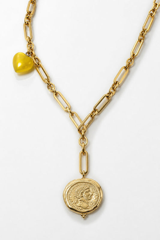 Gold/Yellow Hearts Chain