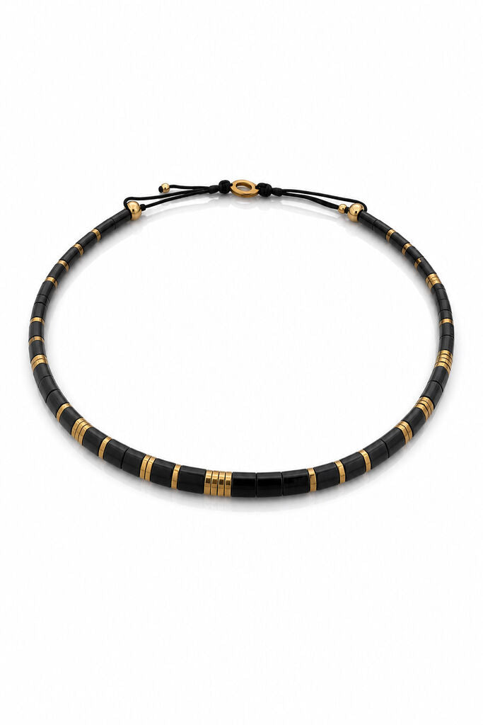 Black/Gold Necklace