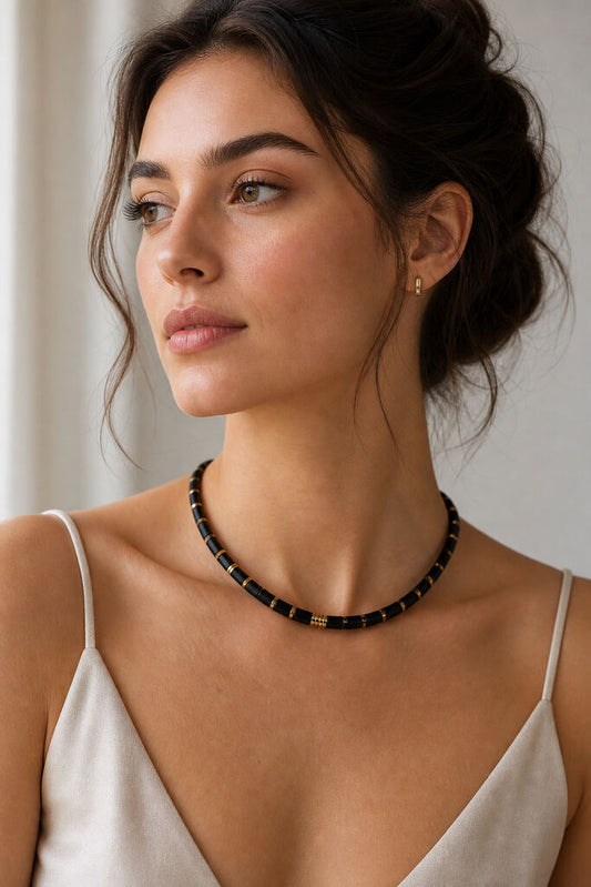Black/Gold Necklace