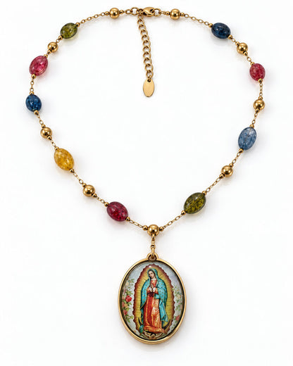 Gold/Multi-Color Necklace
