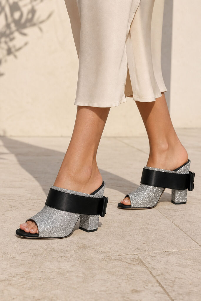 Shoes Glitter ARGENTO