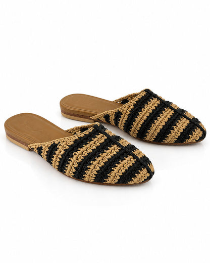 Shoes Intreccio BLK+BEI
