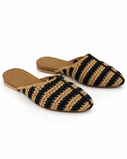 Shoes Intreccio BLK+BEI