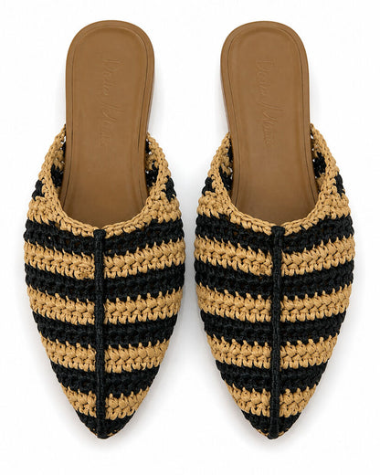 Shoes Intreccio BLK+BEI