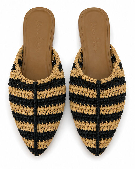 Shoes Intreccio BLK+BEI
