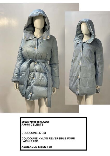 Celeste Quilted Reversible Hooded Coat