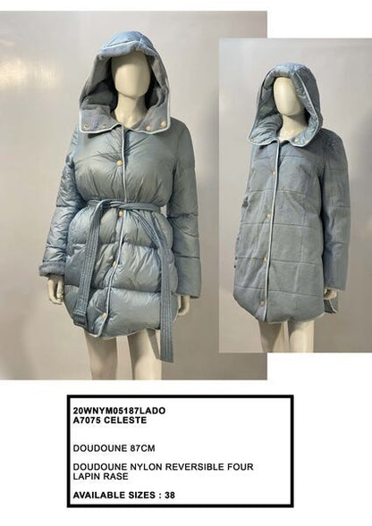 Celeste Quilted Reversible Hooded Coat