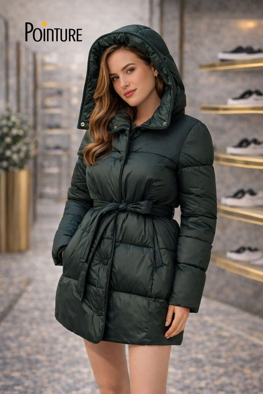 Pine Nylon Reversible Coat with Hood