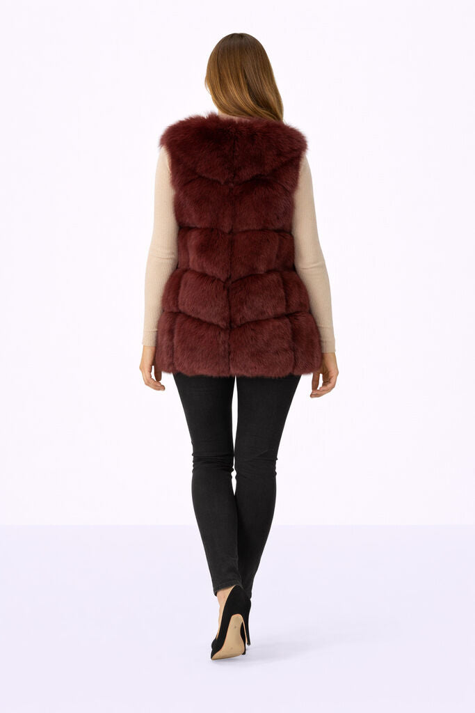 Scarlett Fur Vest with Plush Texture