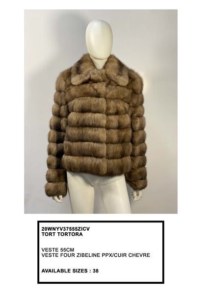 Taupe Textured Short Jacket with Plush Design