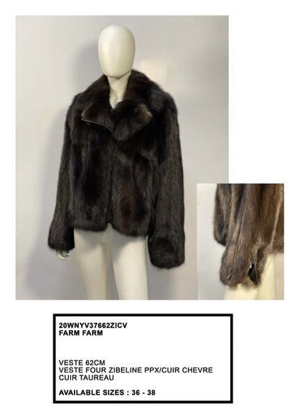 Dark Brown Textured Jacket with Luxurious Finish