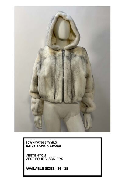 Hooded Jacket with Soft Texture and Zip Closure