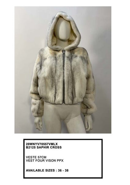 Hooded Jacket with Soft Texture and Zip Closure