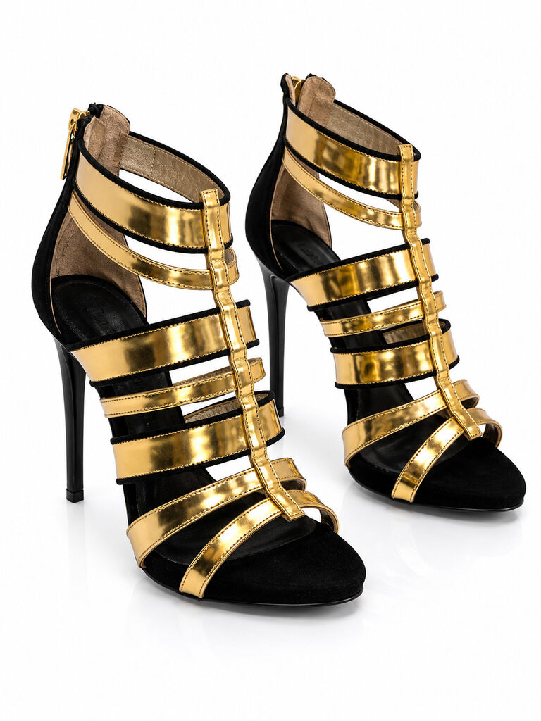 Shoes Laminato Ner/Oro