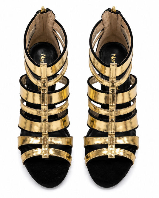 Shoes Laminato Ner/Oro