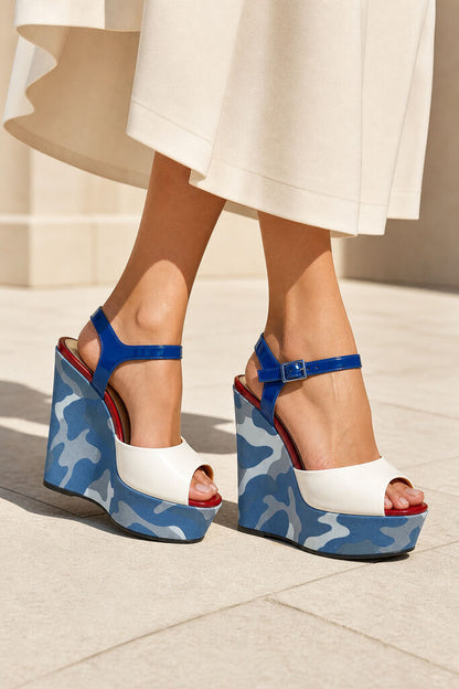 Shoes Vernice Bia/Blu