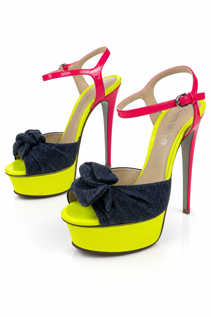 Shoes Jeans Blu/Fux