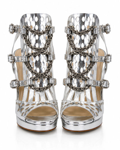 Shoes Laminato ARGENTO