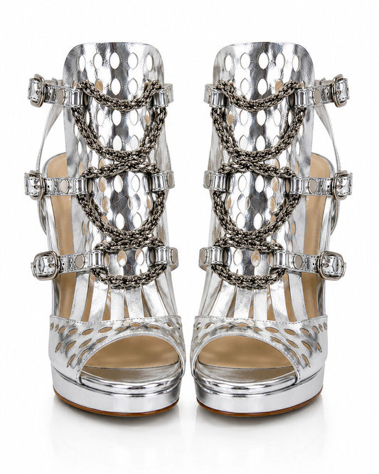 Shoes Laminato ARGENTO