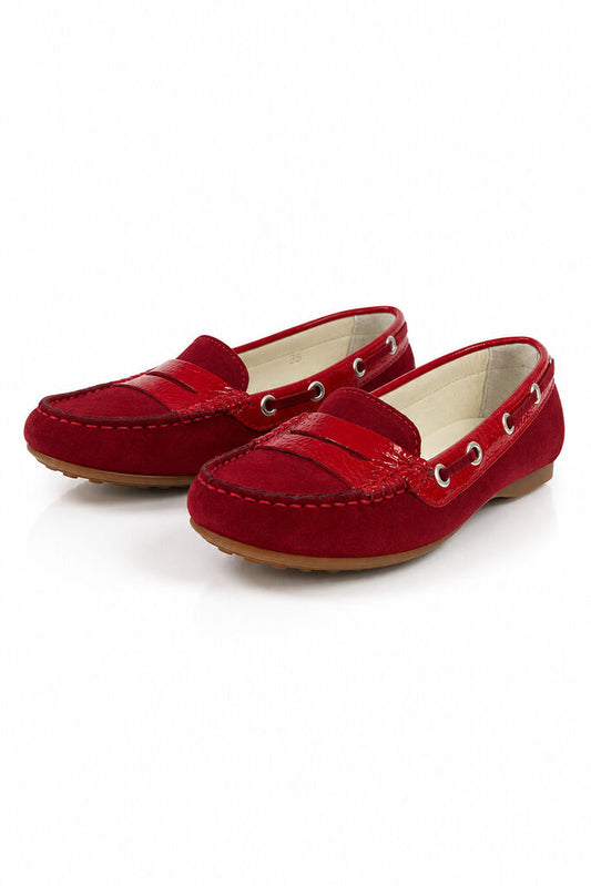Shoes Suede Rosso