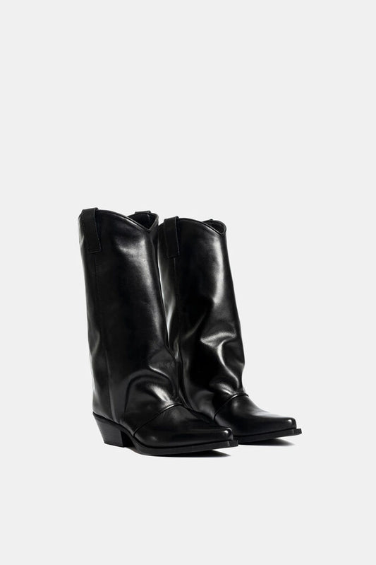 Western Boot Nappa NERO