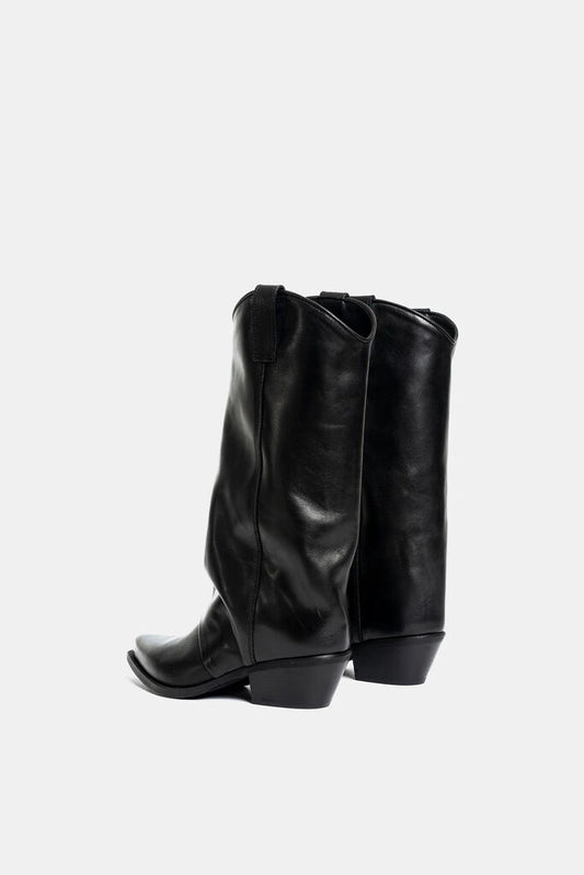 Western Boot Nappa NERO