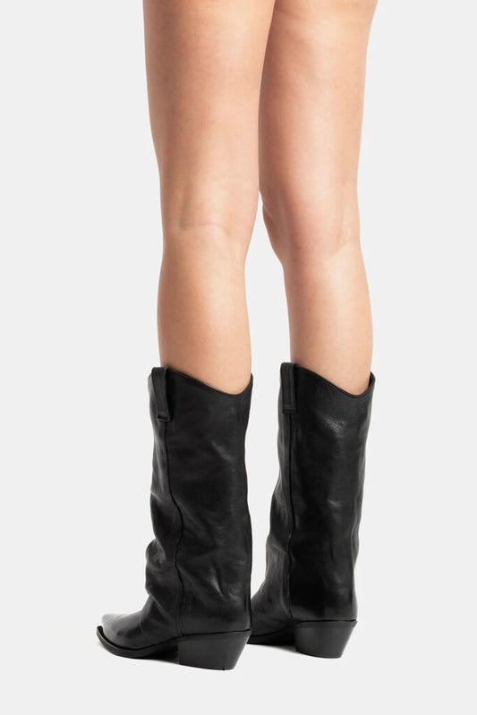 Western Boot Nappa NERO