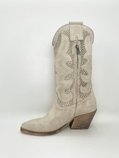 Western Boot Suede BEIGE