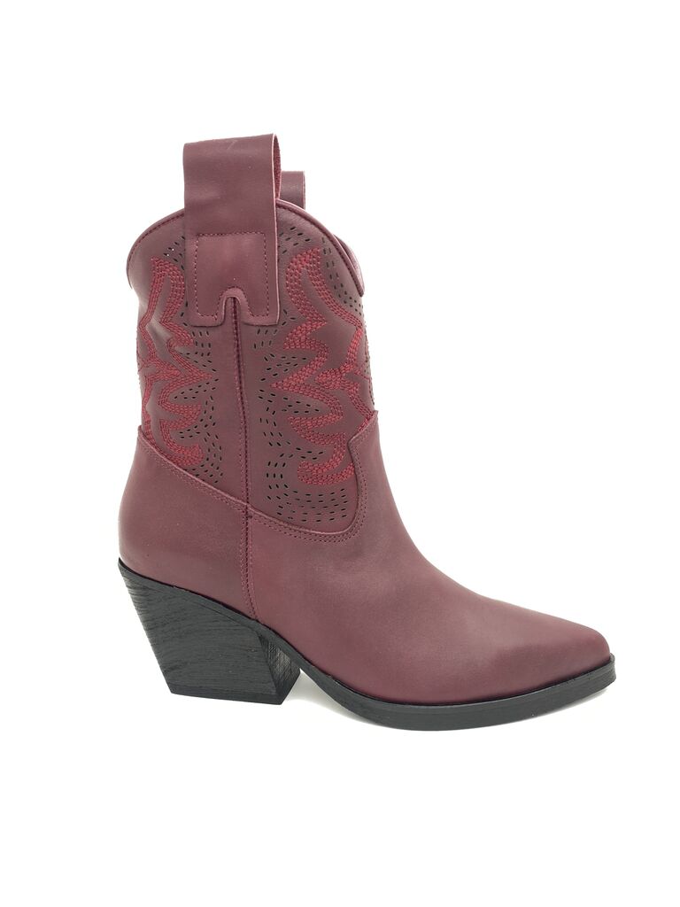 Western Boot Nappa BORDO