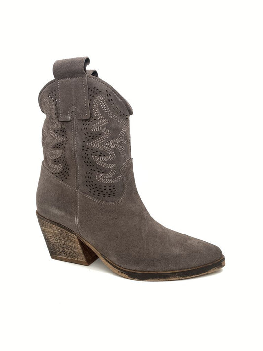 Western Boot Suede TAUPE
