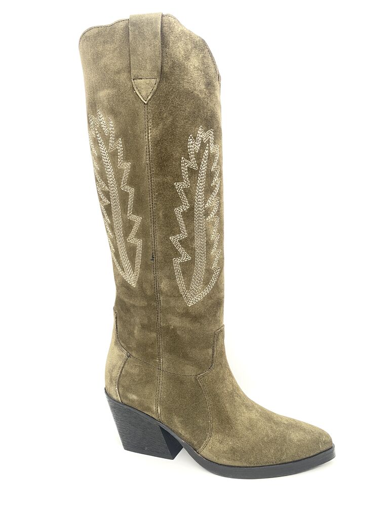 Western Boot Suede GREEN