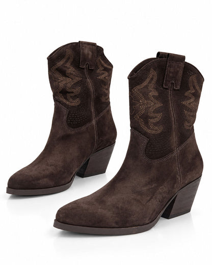 Western Boot Suede BROWN