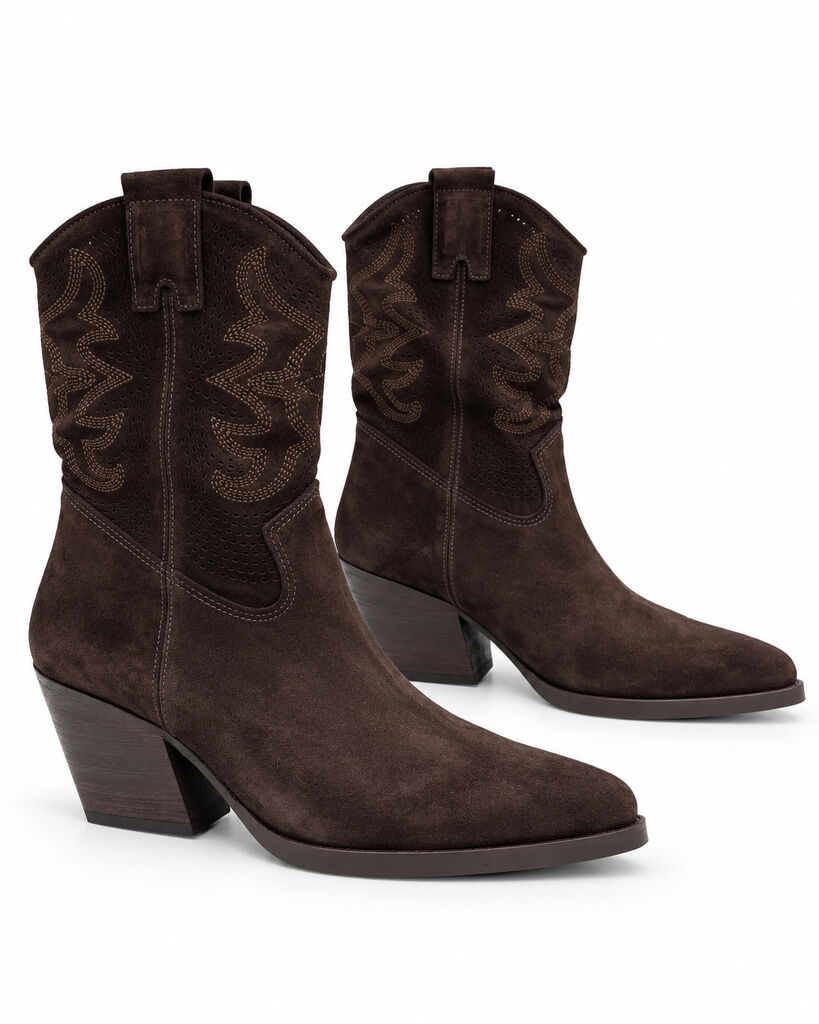 Western Boot Suede BROWN