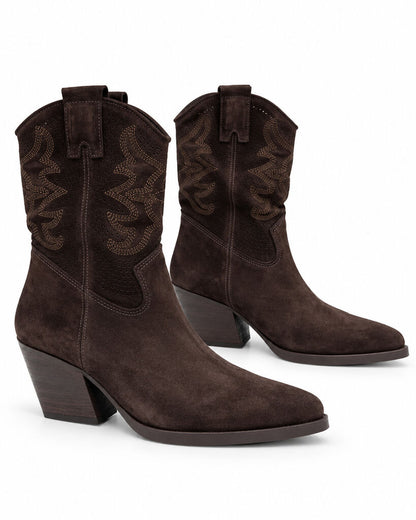 Western Boot Suede BROWN
