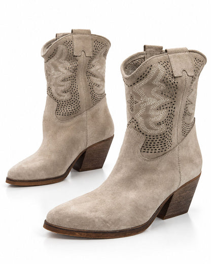 Western Boot Suede SAND